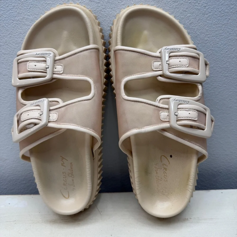 Sam Edelman Cris Mesh Platform Slide Sandals Size 9